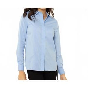 NEW THIRTEEN SEVEN trapezoid shirt in little boy blue